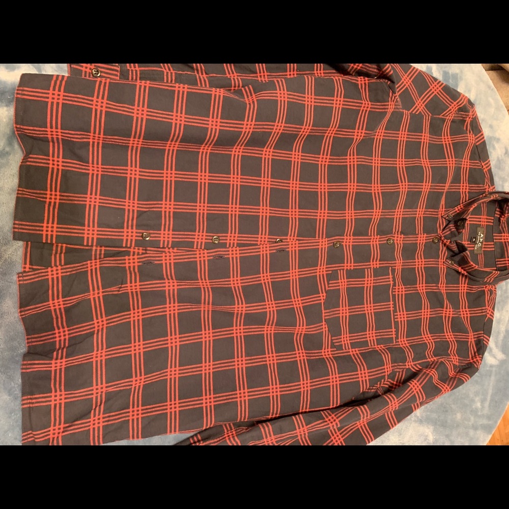 Apc button down long sleeve shirt
